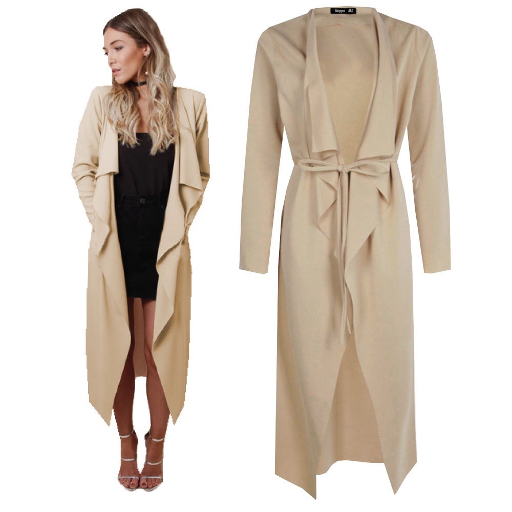 Naked Wardrobe Tan Long Coat